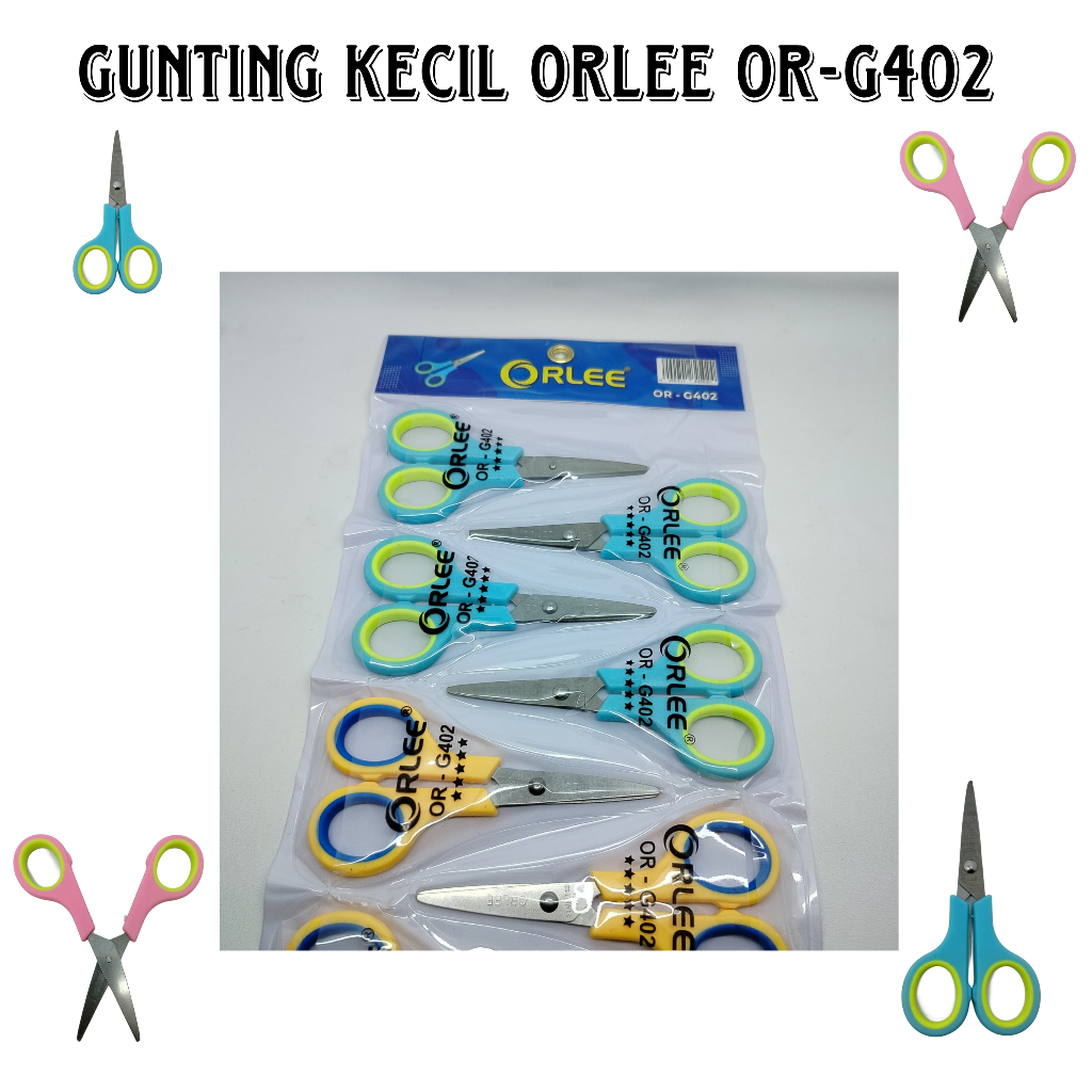 

GUNTING KECIL ORLEE OR-G402 PER LUSIN 12PCS / GUNTING STAINLESS ALAT PEMOTONG SERBAGUNA (harga grosir 12 pc)