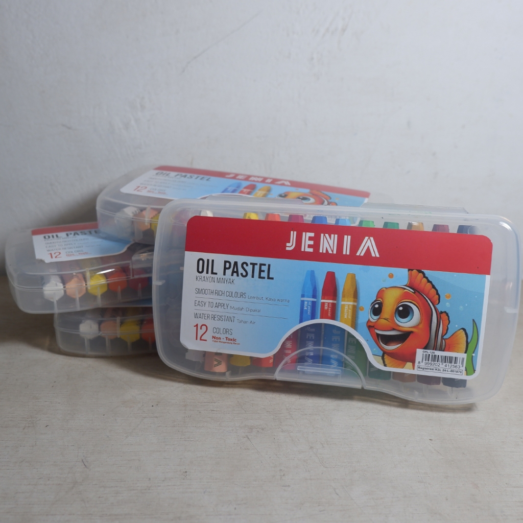 

Nerrd Crayon Oil Pastel / Krayon Minyak Murah Jenia 12 Warna