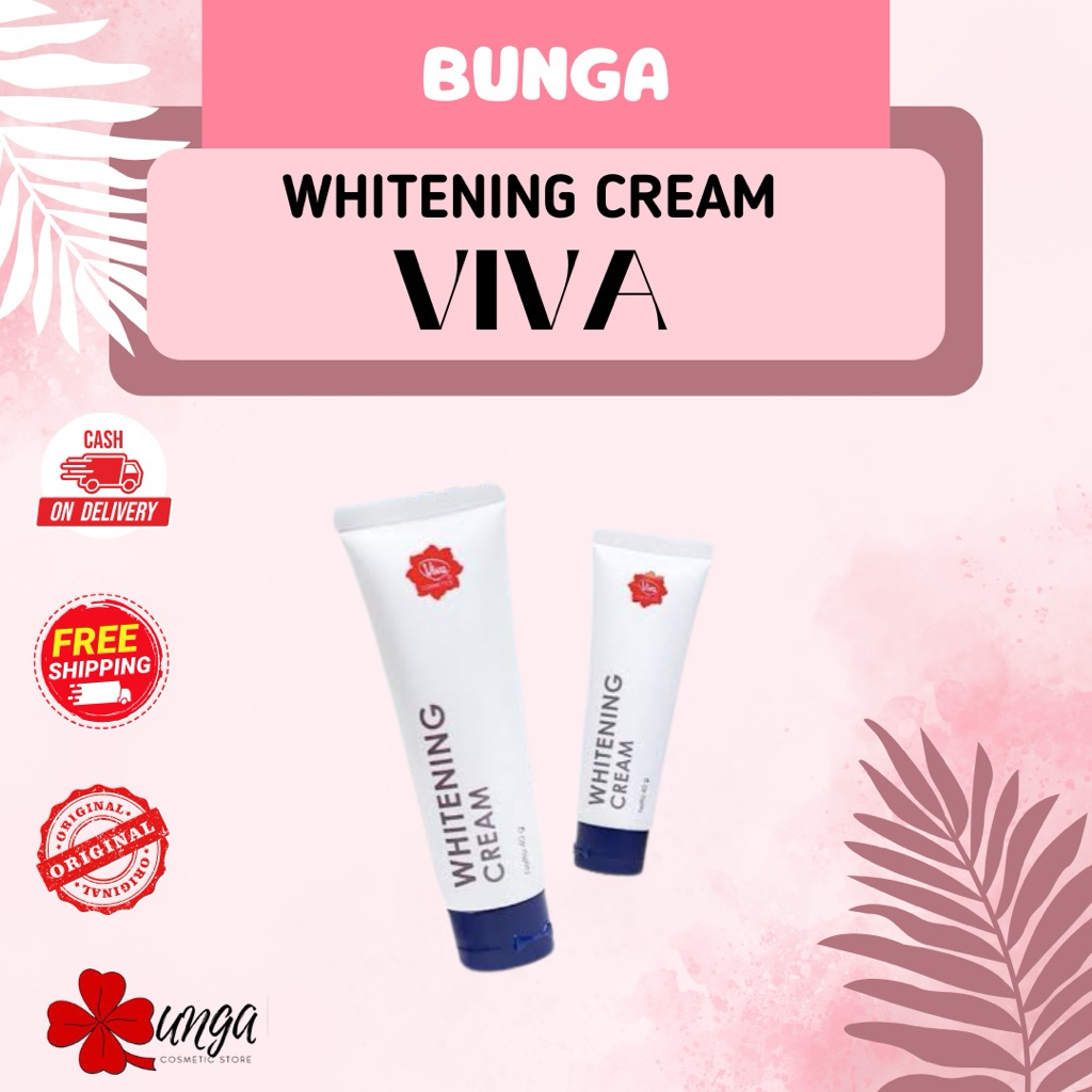 BUNGA-Viva Whitening Cream BPOM Original Cream Pemutih Viva