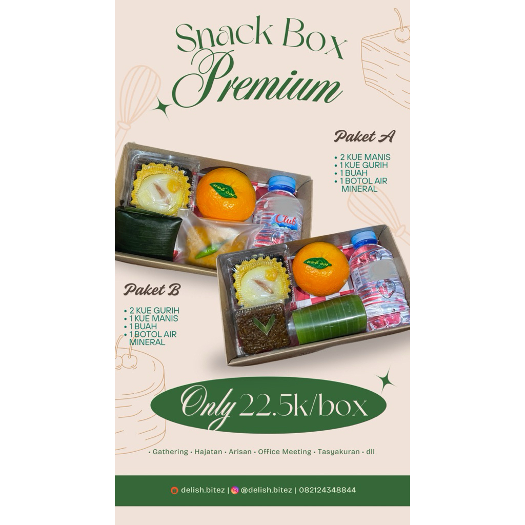 

SNACK BOX Premium / Arisan / Hajatan / Snack Meeting Kantor