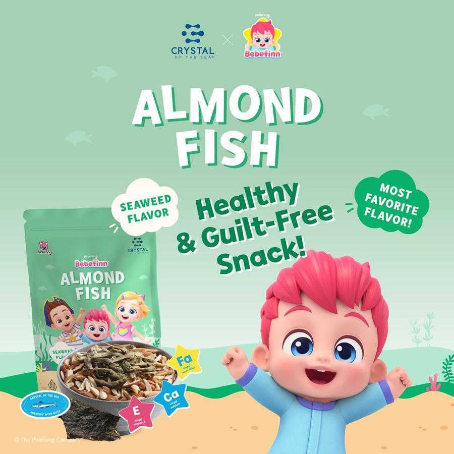 

Almond Fish Bebefinn 80g ( Snack Kacang Almond & Ikan Teri Anchovy ) - Crystal Of The Sea
