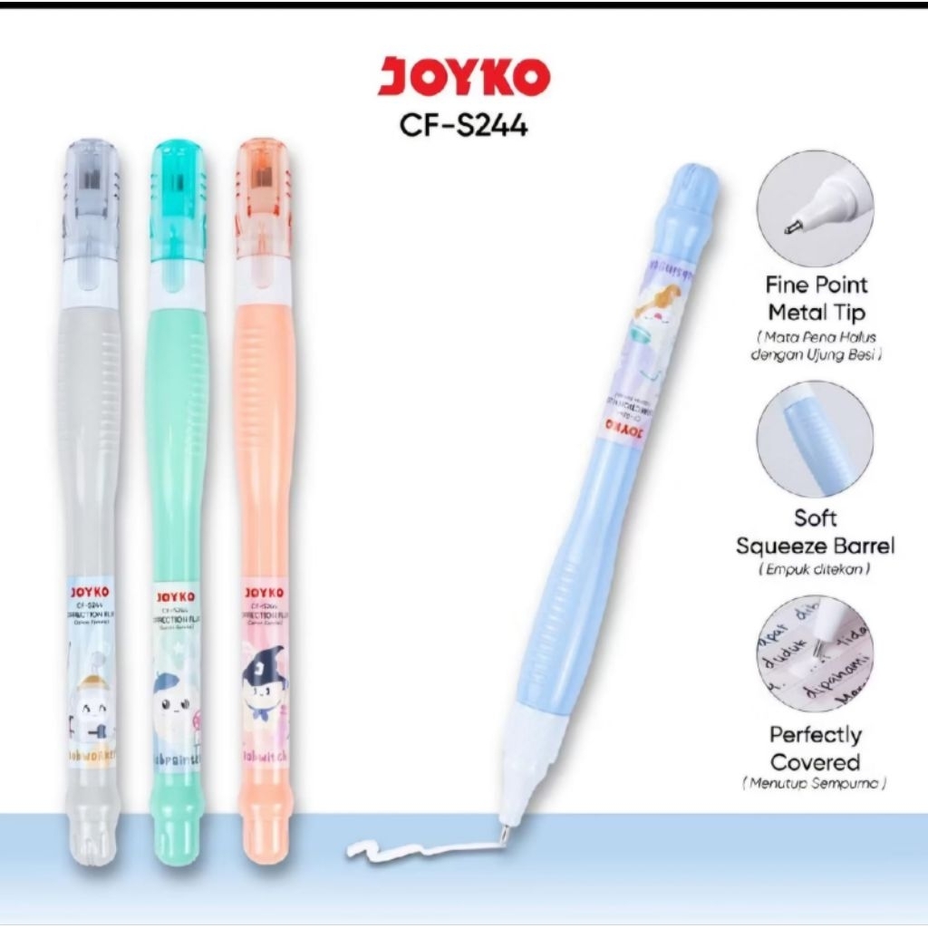 

Tipe X Cair Joyko CF S244 / Cairan Koreksi / Correction Fluid
