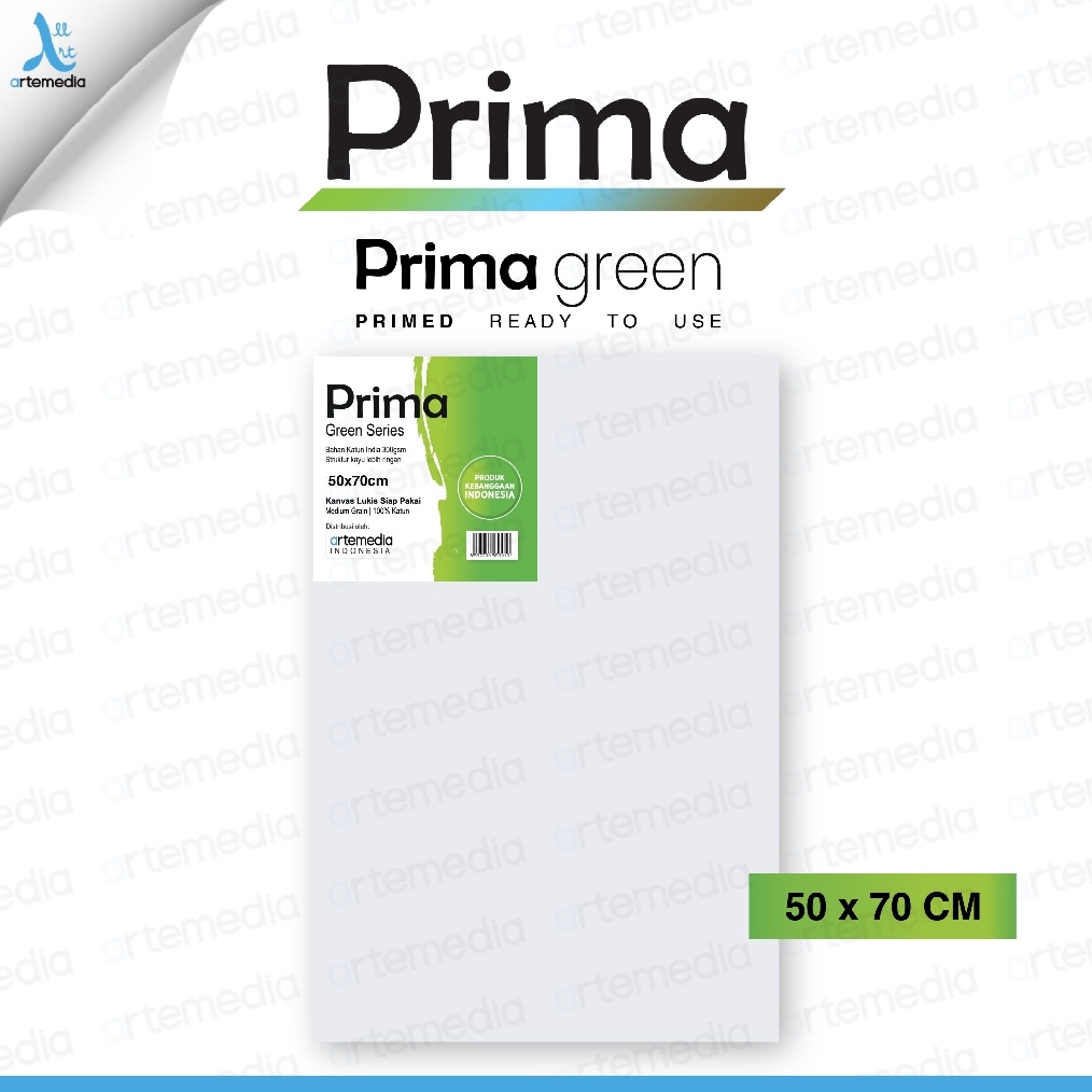 

KODE K88L Prima Green 5x7cm Cotton Canvas