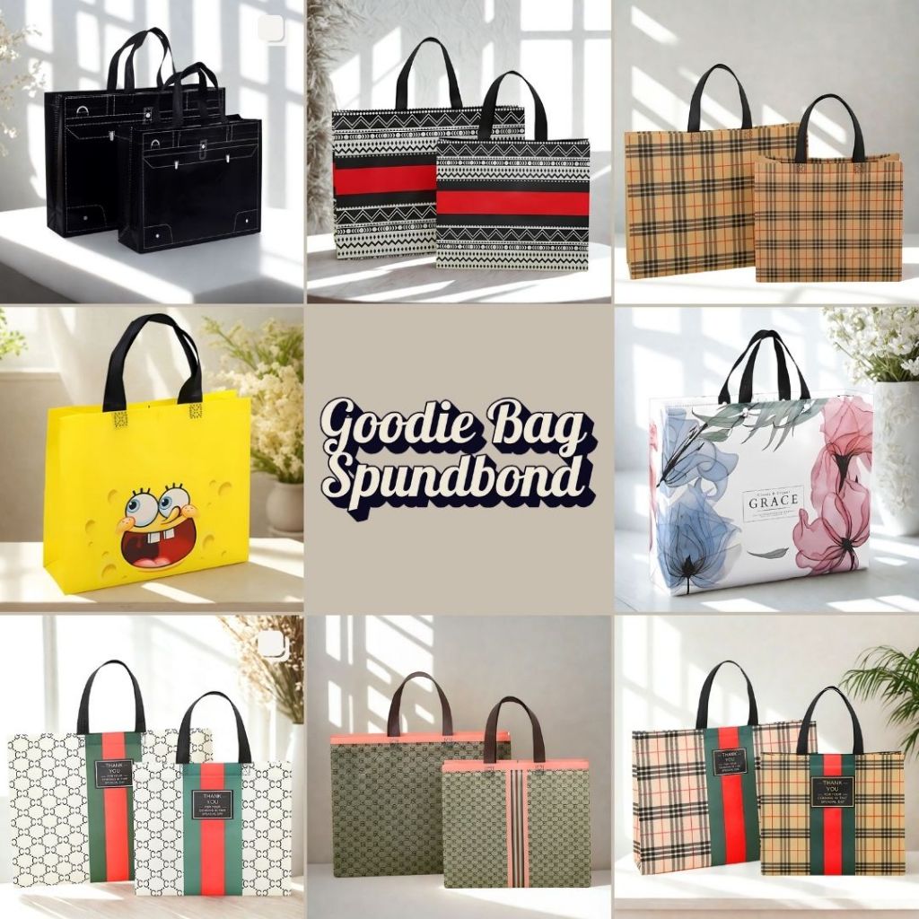 

【Pabrik menyediakan stok】Tas Souvenir premium /tas belanja/kemasan hadiah ulang-Tas Lipat -Tas Kado