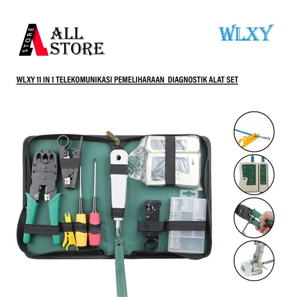 WLXY Tool kit set maintenance perbaikan jaringan network Original