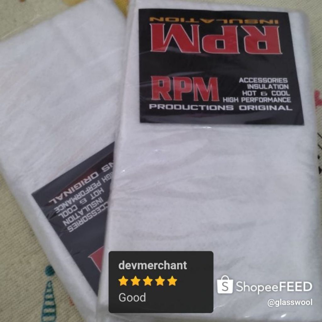 Glaswol Gasbul Peredam Knalpot Tahan Panas