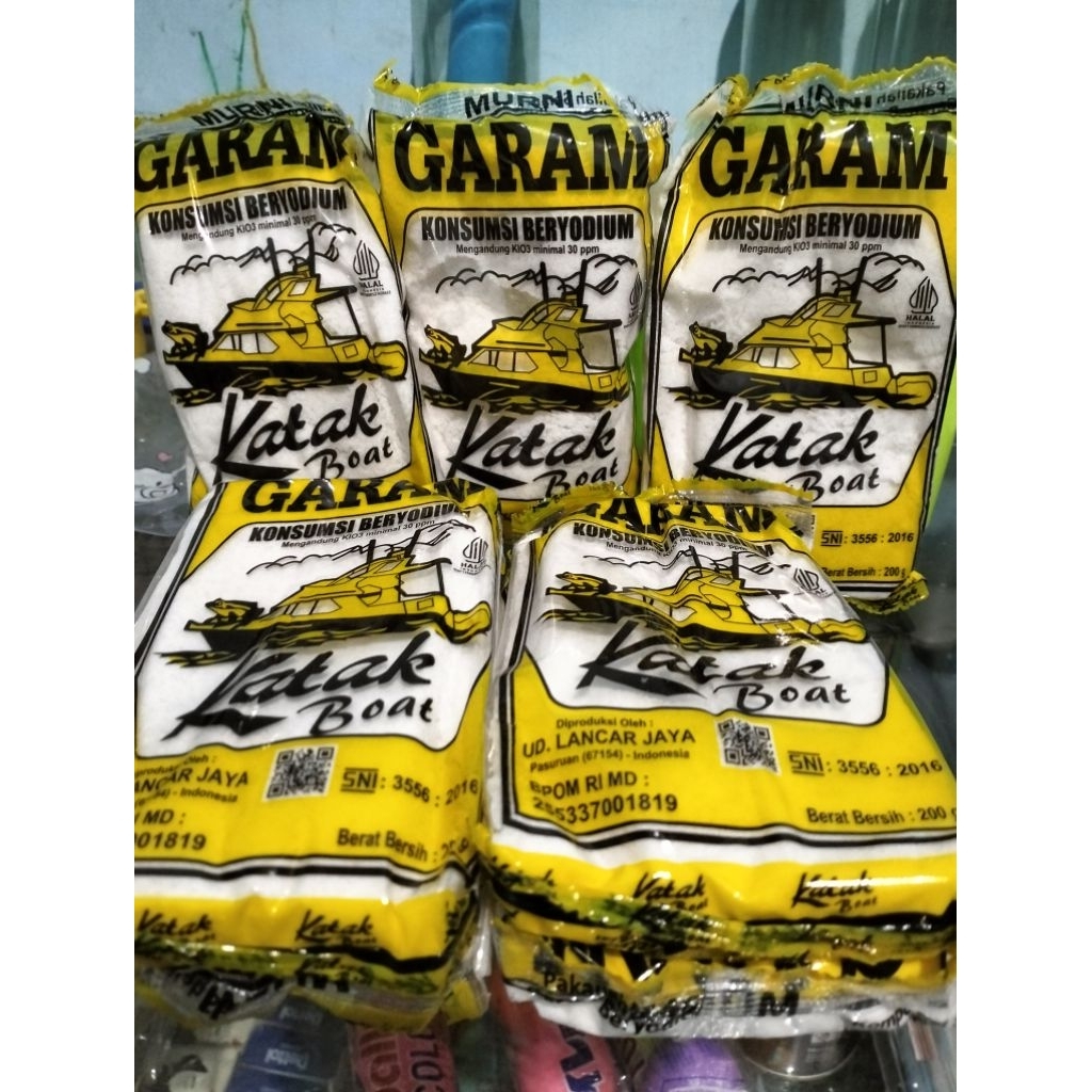 

GARAM DAPUR MURNI CAP KATAK KEMASAN 200GR KEMASAN BESAR