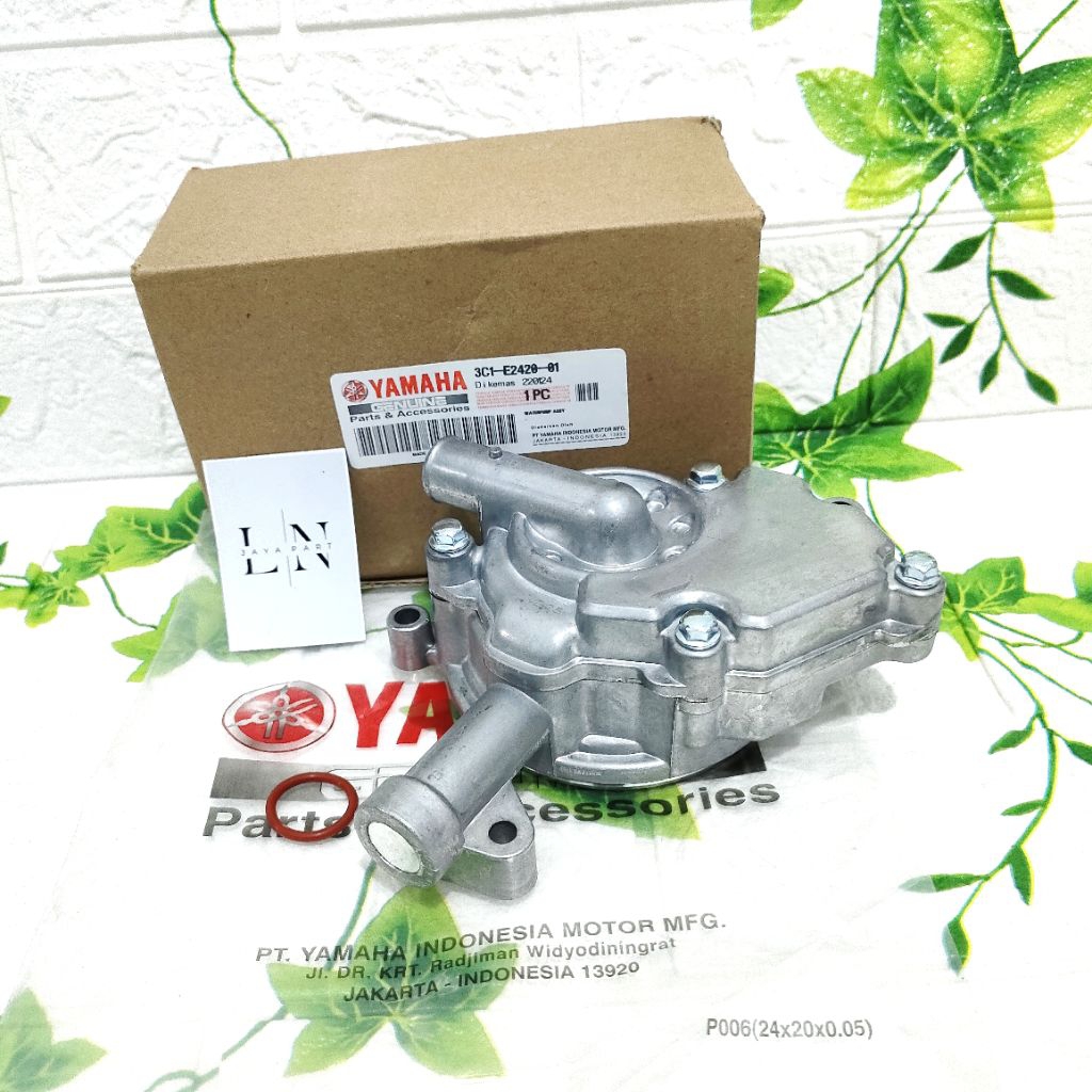 WATERPUMP ASSY 3C1 UNTUK MOTOR YAMAHA VIXION OLD,VIXION NEW,R 15 V2 (POMPA AIR RADIATOR)