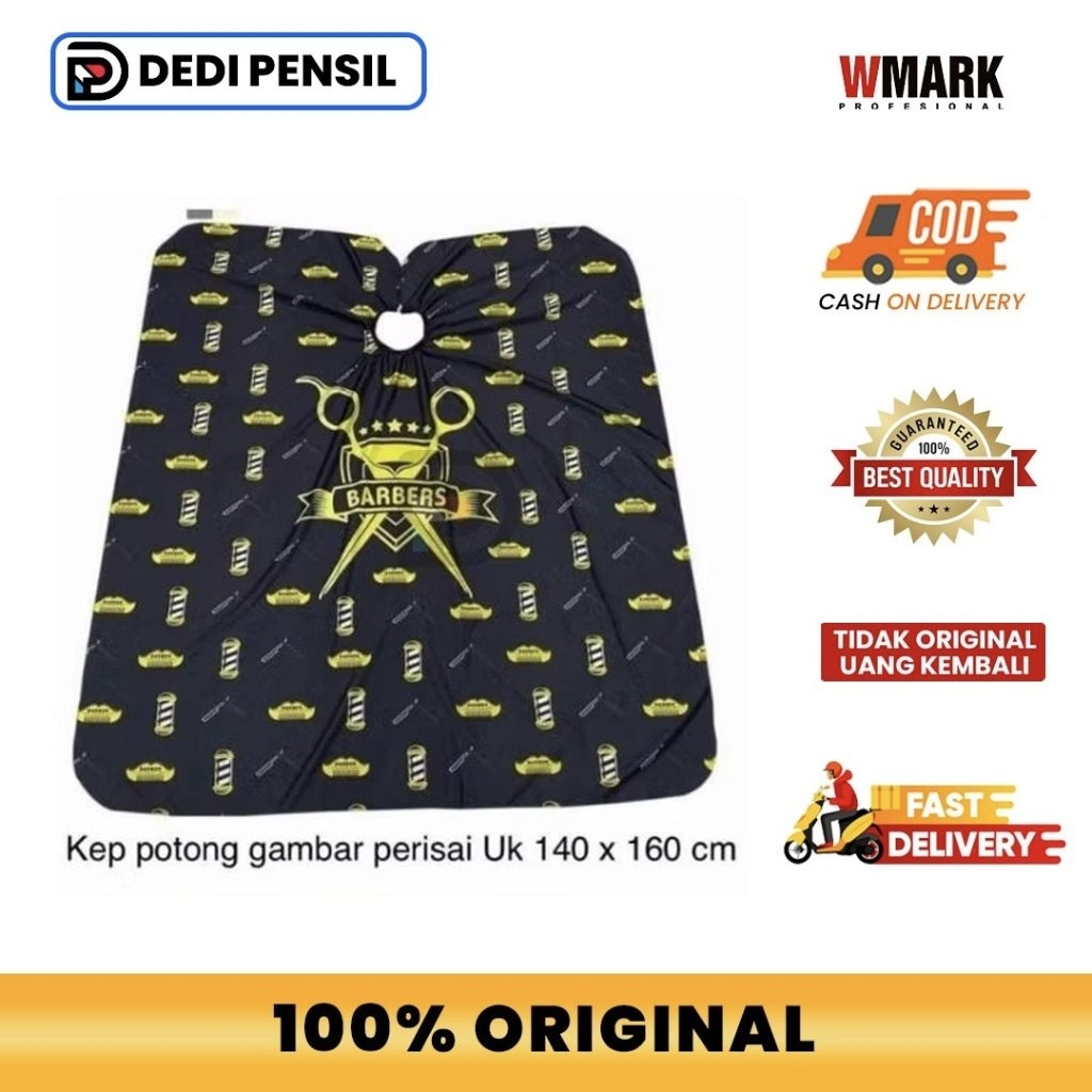 Kip Barbershop Cutting Cape Perisai