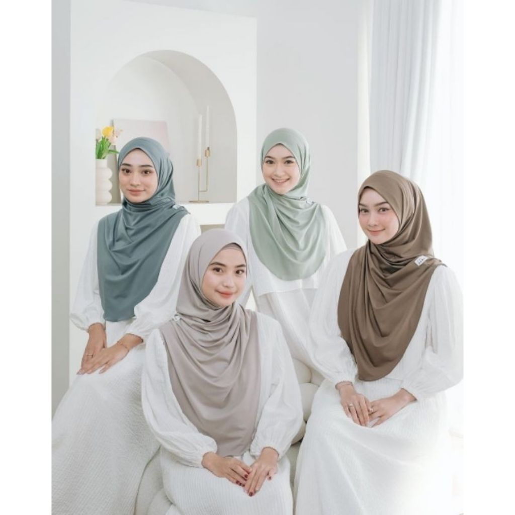 hijab jiso instan/Khimar jiso instan/bergo jiso instan dewasa non pet