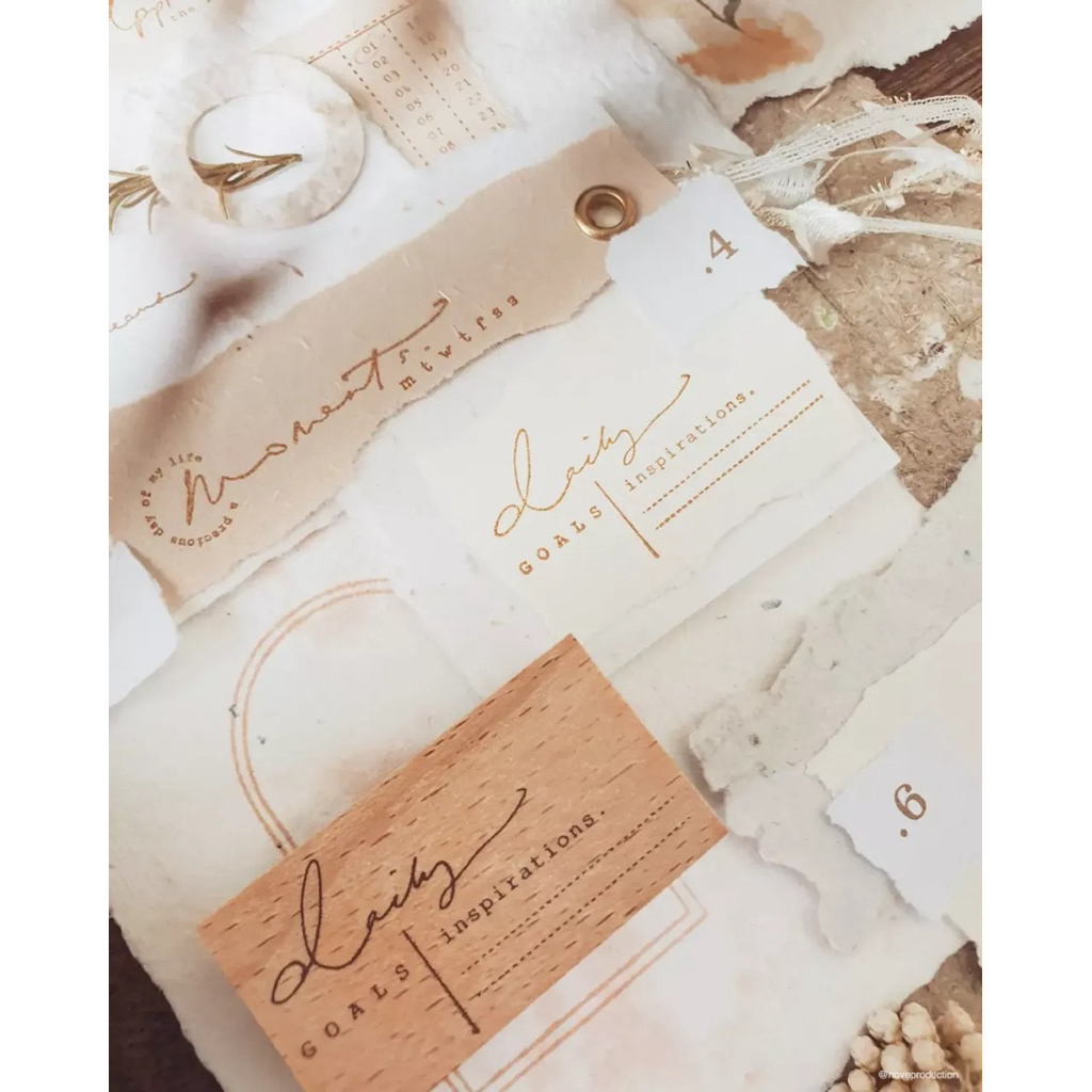 

Daily Goals Inspiration Rubber Stamp by Nove
