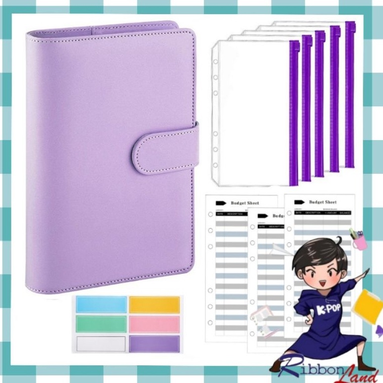 

KODE L47H SET LENGKAP Hemat Murah Binder A6 6 Ring Budgeting Planner Nabung Value Pack Murah
