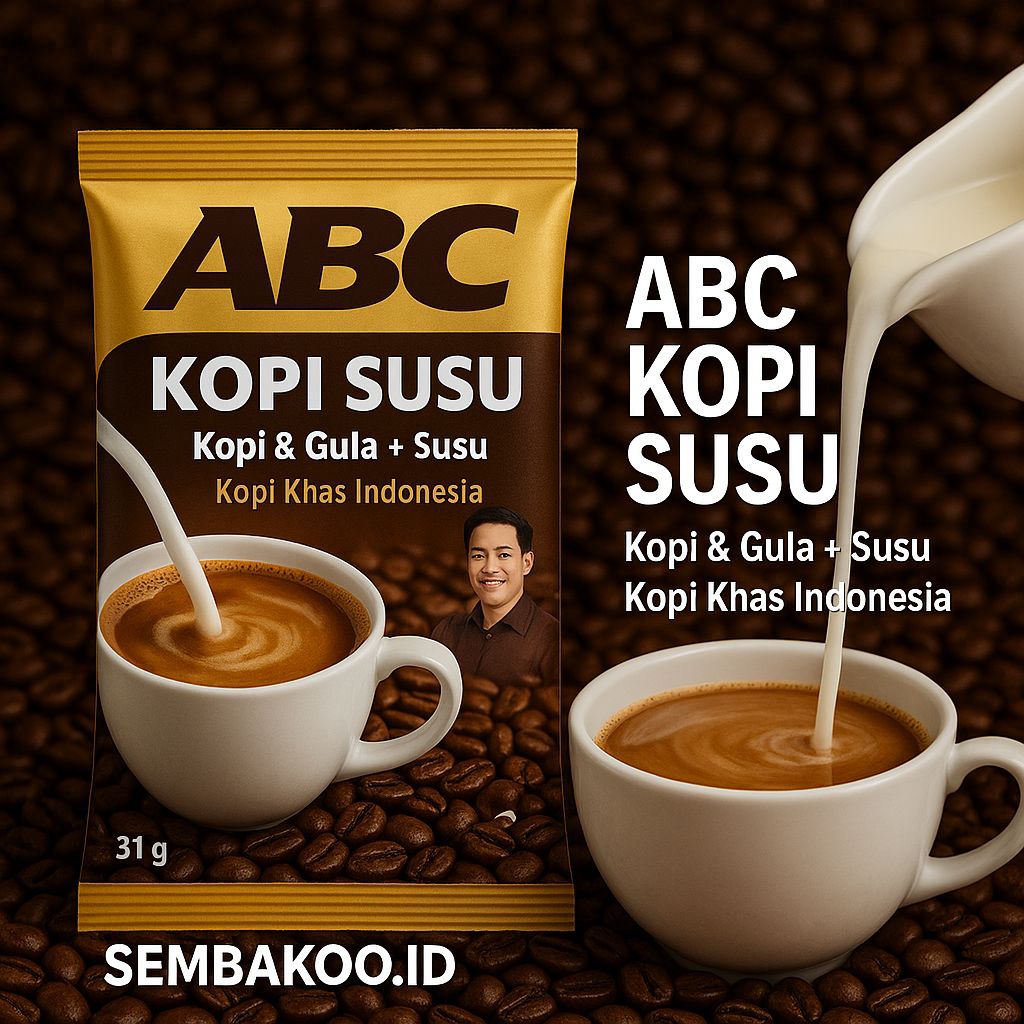 

ABC Kopi Susu RENCENG isi 10 Sachet - Minuman Serbuk Kopi & Susu + Gula | Kopi Instan Nikmat & Praktis
