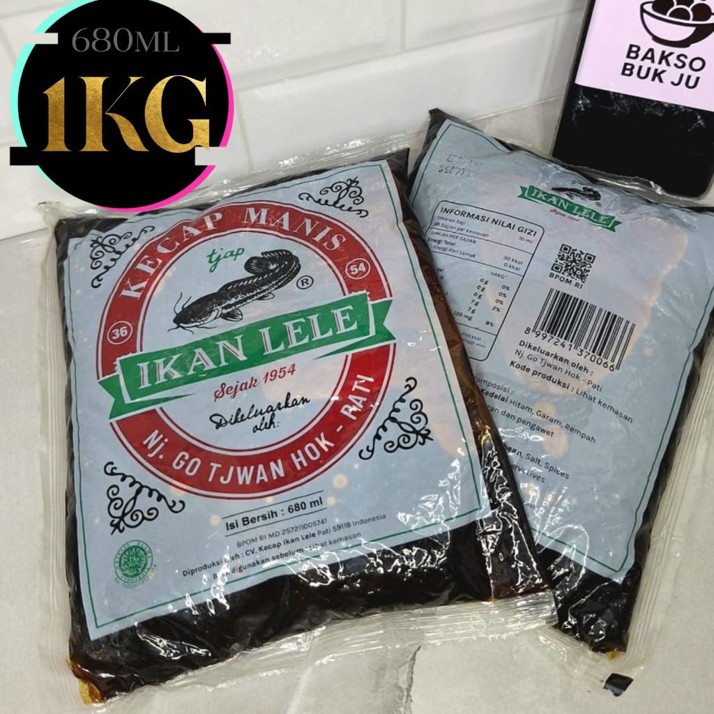 

Kecap Lele Cap Ikan Lele 680ml 680 ml 1KG manis khas Pati