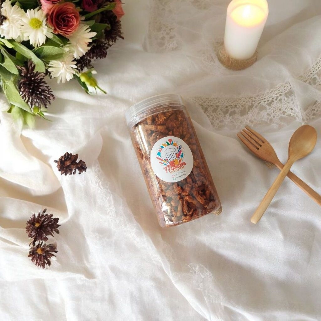 

Peket Uhuy Kering Tempe Pedas Manis dengan Kering Kentang/ Kentang Mustofa Varian Ori Manis Tanpa Msg.