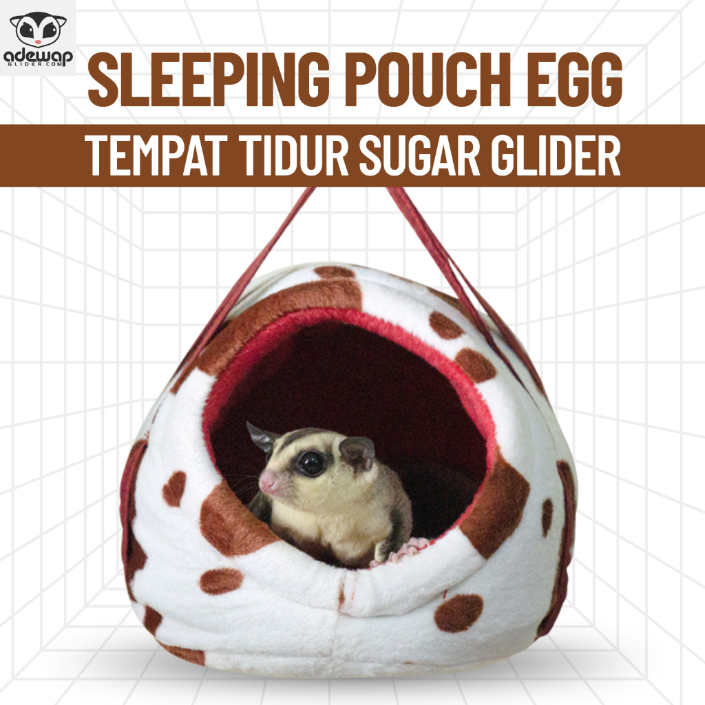 ADEWAP GLIDER Egg Sleeping Pouch Aksesoris Tempat Tidur Sugar Glider