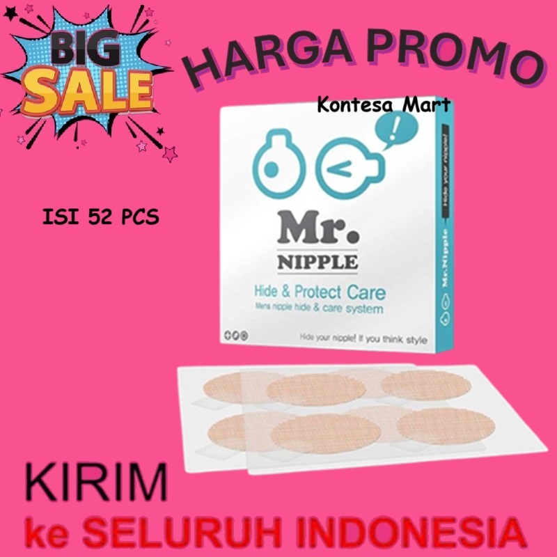 Mr. Nipple Men Isi 52 Pcs Hide Protect Care Tape Penutup Penyamar Puting Pria Nipples Man Niple