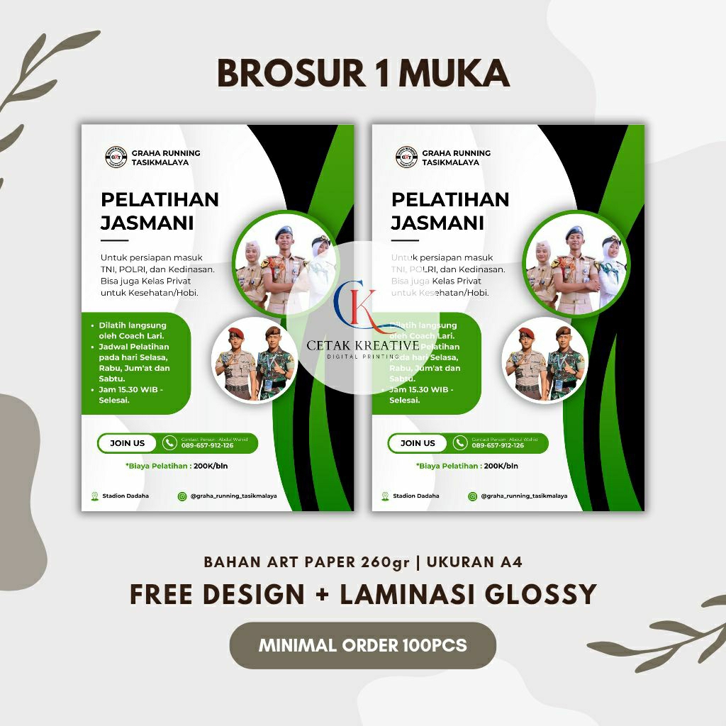

CETAK BROSUR CUSTOM SATU MUKA | BROSUR A4 | FREE DESIGN | Desain Suka Suka