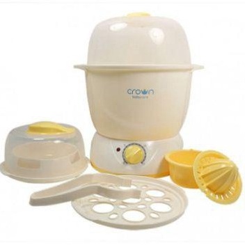 Baru  Crown Steril Multifungsi Crown Steril 6 BotolSteril Botol Susu Crown Bottle Warmer Heater Crow