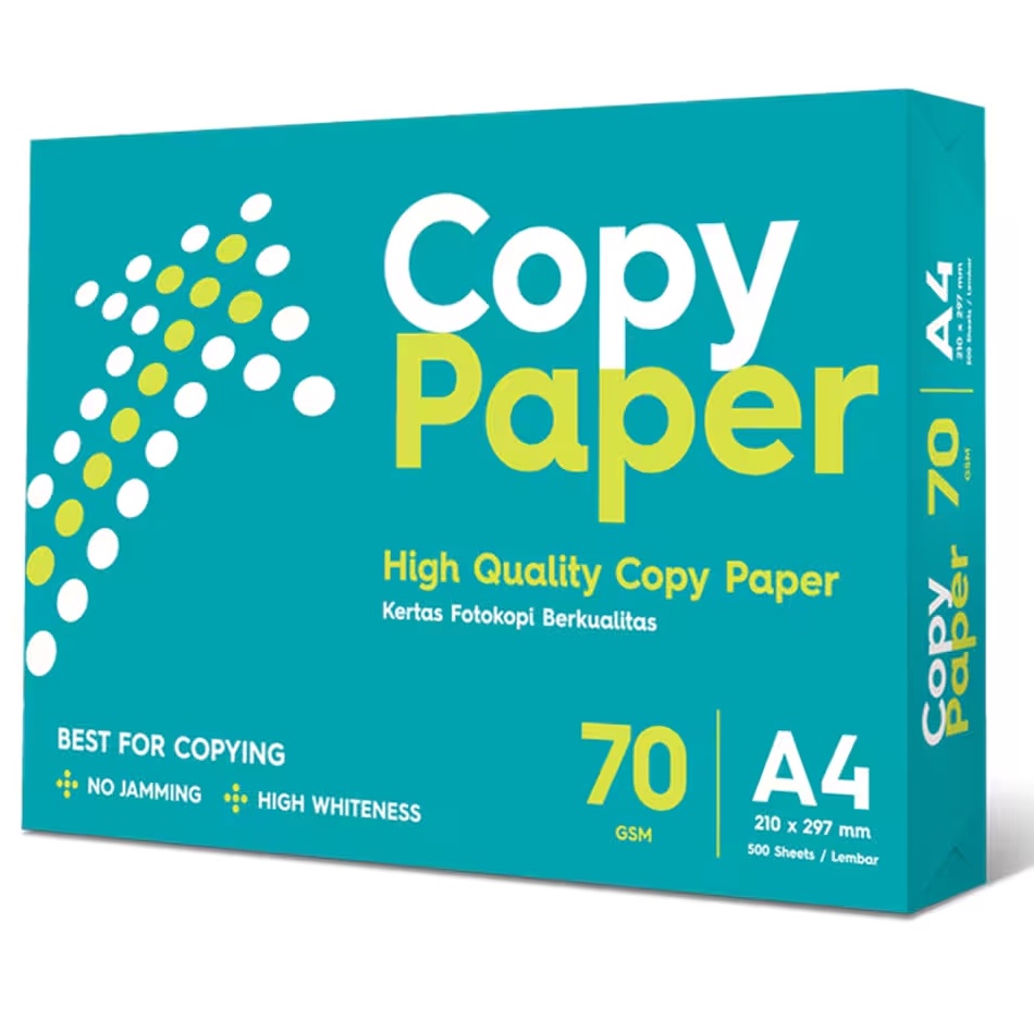 

KODE J43N Copy Paper Kertas HVS A4 75 Gr 1 Rim 5 Lembar