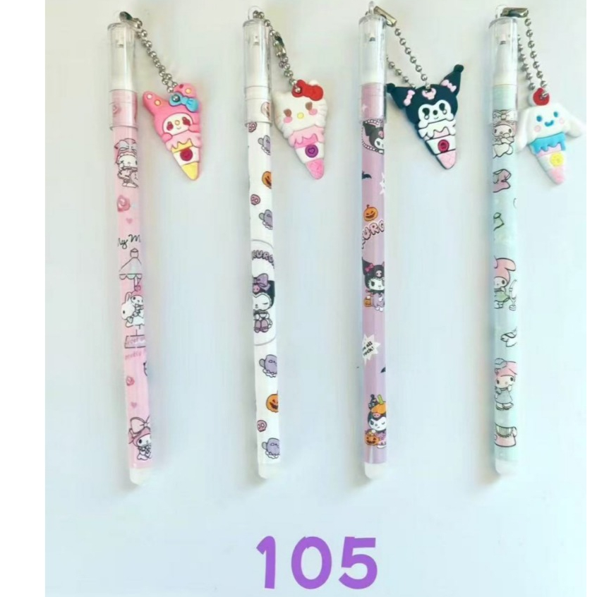 

D3W! (12pen) PEN GEL PENA BALLPEN JEL LUCU gantung transparant 113 / gantung ice 105