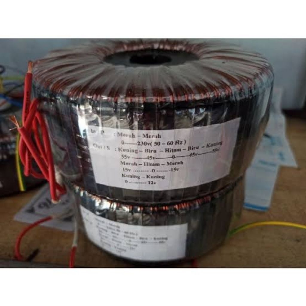 Trafo toroid 20A-25A  100% tembaga murni