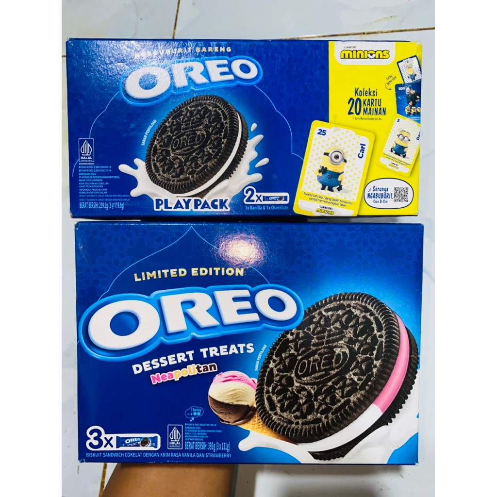 

Oreo play pack minion/oreo dessert treats neopolitan