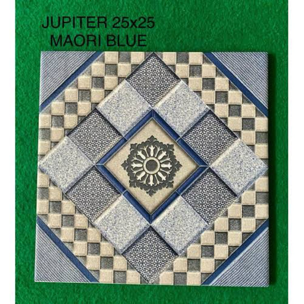 Keramik 25x25 kasar buat kamar mandi Maori hijau abu biru grade A promo murah