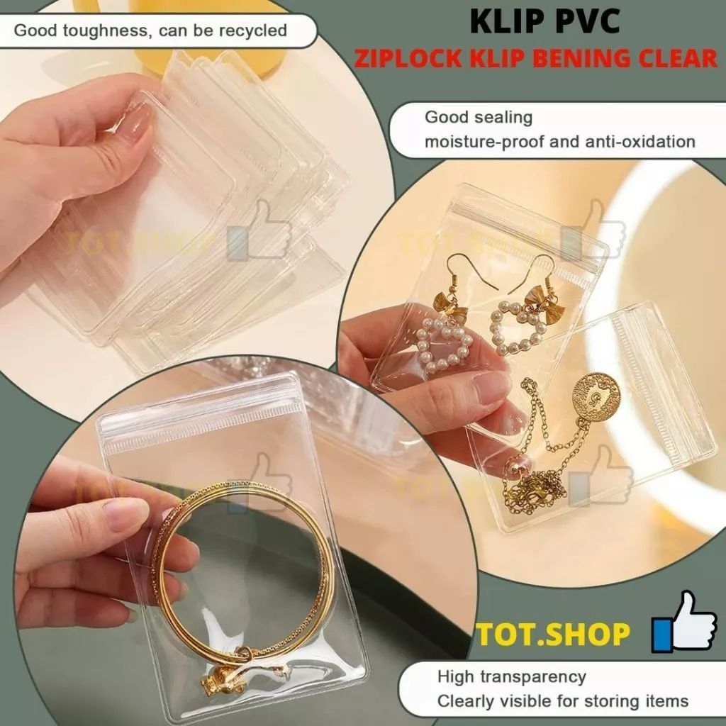 

KLIP PVC Plastik Klip Tebal Bening Transparan