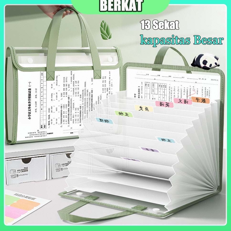 

KODE I88G Transparan File Folder Tas Dokumen File A4 Dokumen Ukuran Folio Tas Berkas 13 Sekat Document Bag
