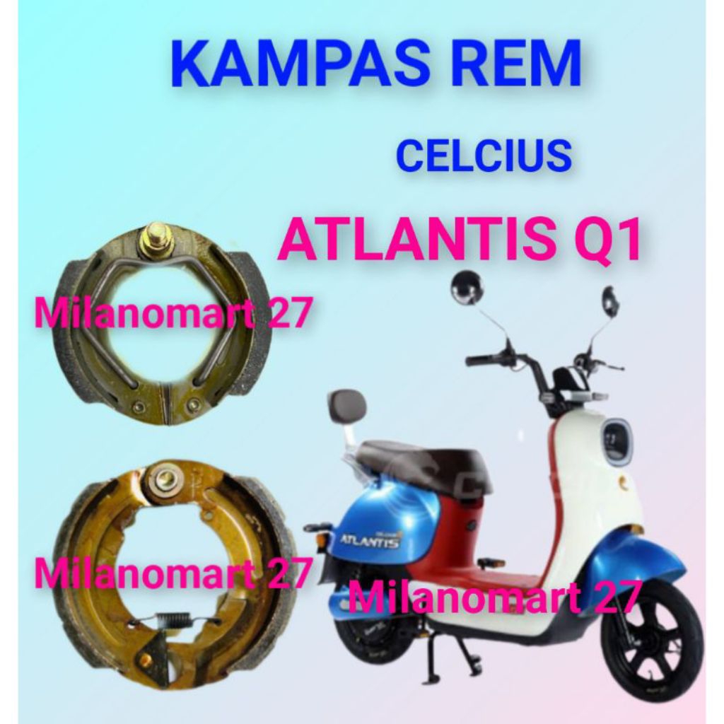 kampas rem Celcius Atlantis q1 kampas rem sepeda listrik CELCIUS ATLANTIS Q1