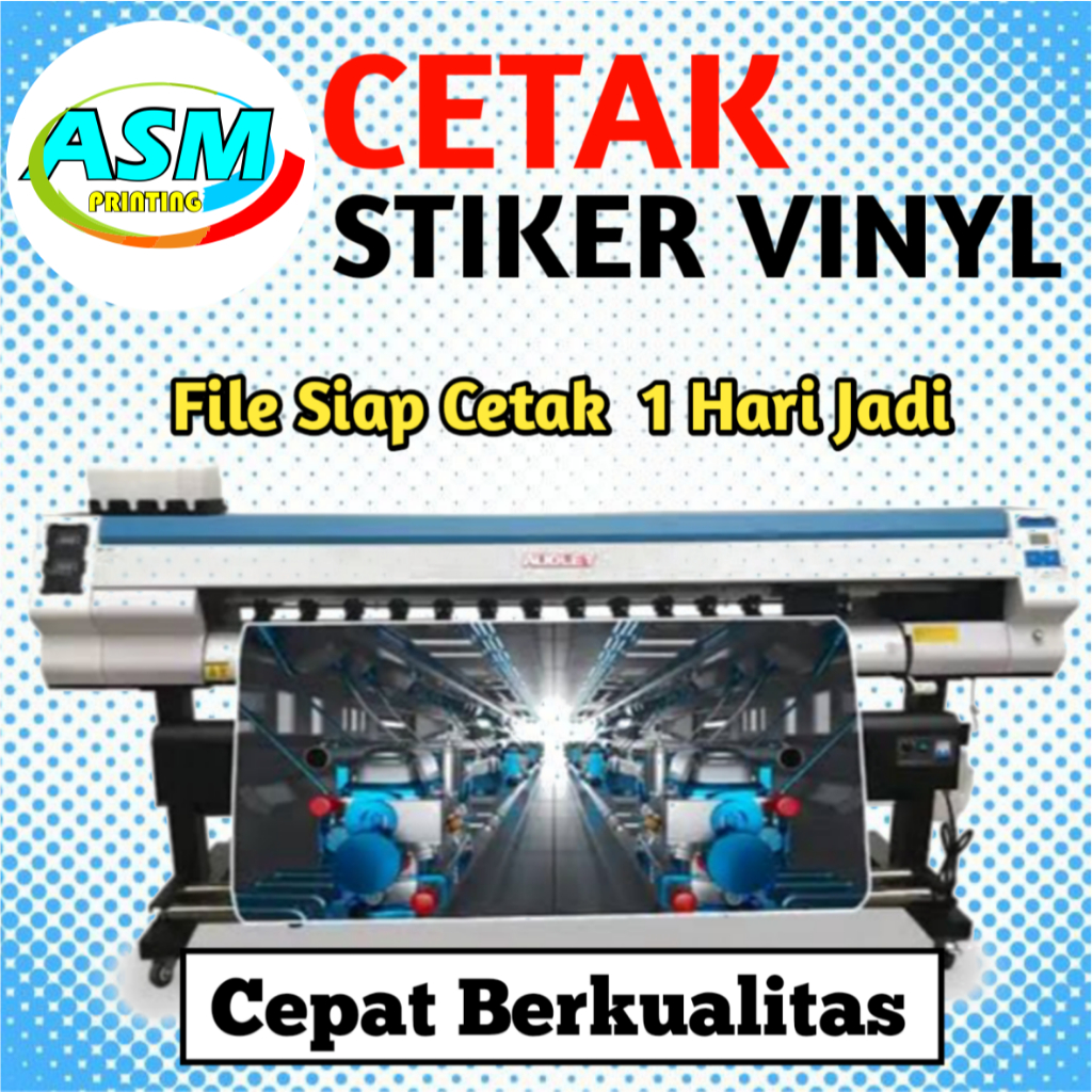 

CETAK STIKER VINYL METERAN BISA CASTUM UKURAN