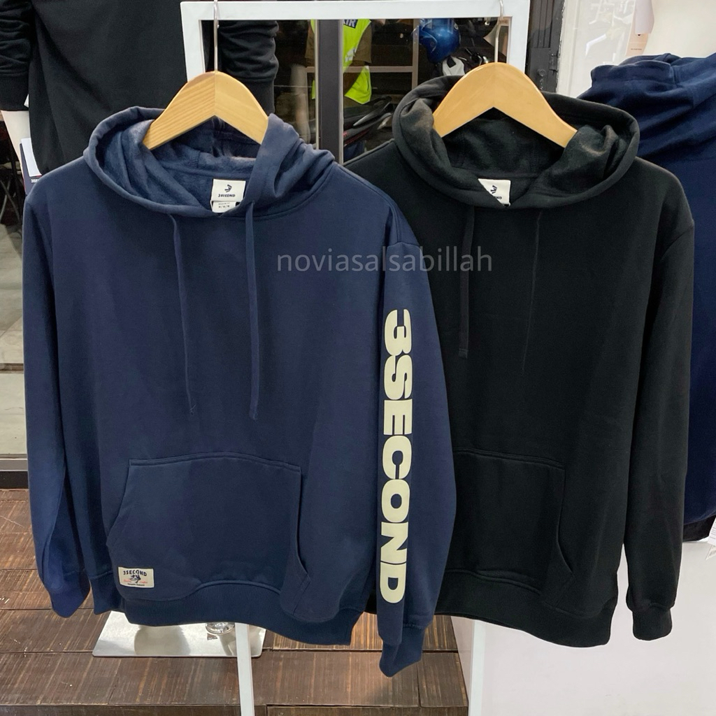 Jaket Hoodie 3SECOND Sweatshirt Regulerfit Fleece Torana Original 100%