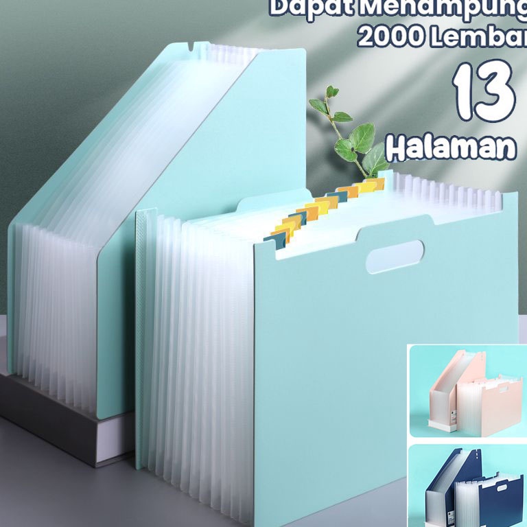 

KODE Q76S Rhaast Tempat file Standing A4 File folder document bag Tas dokumen file 13 sekat