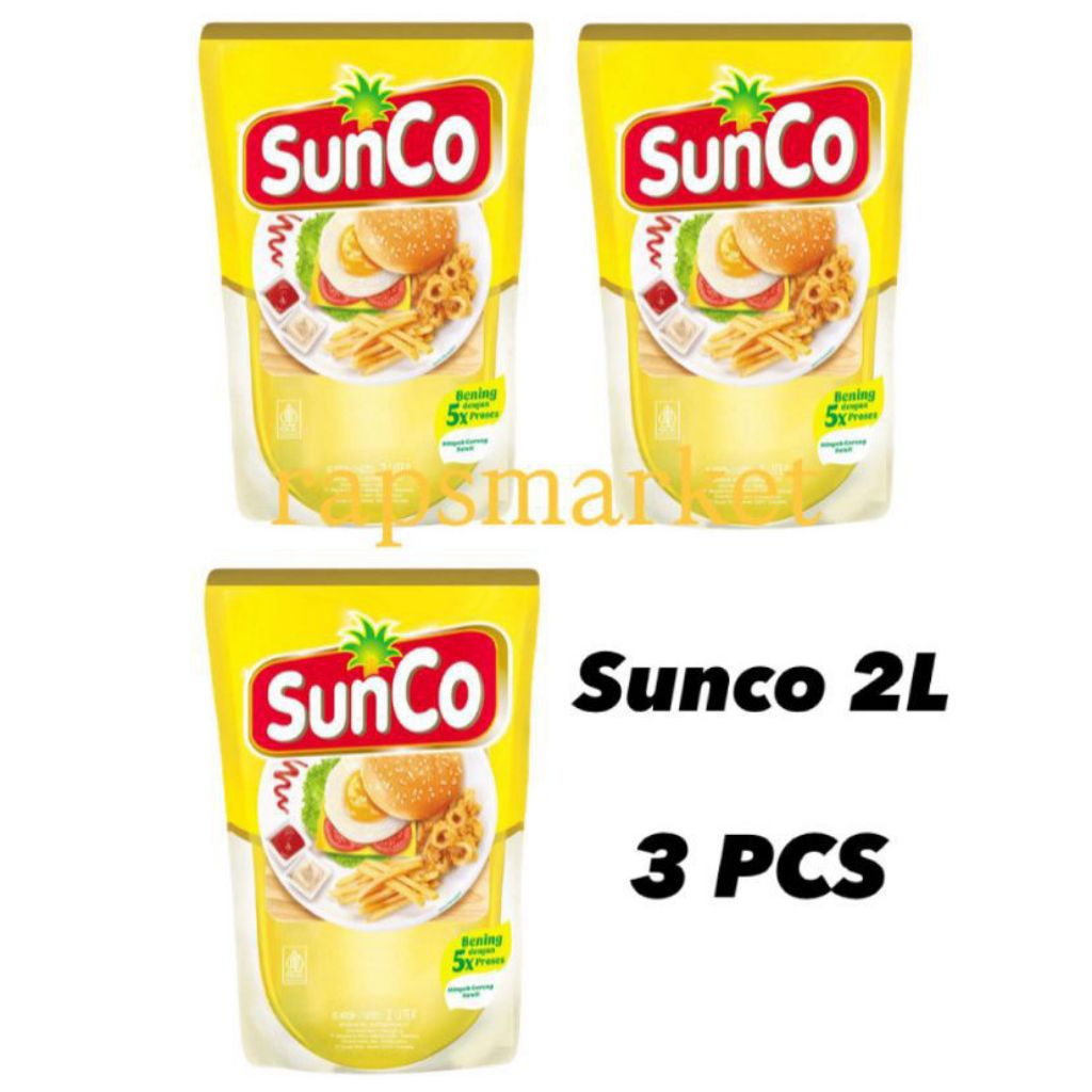 

( PAKET 3 PCS) SUNCO MINYAK GORENG POUCH 2 L
