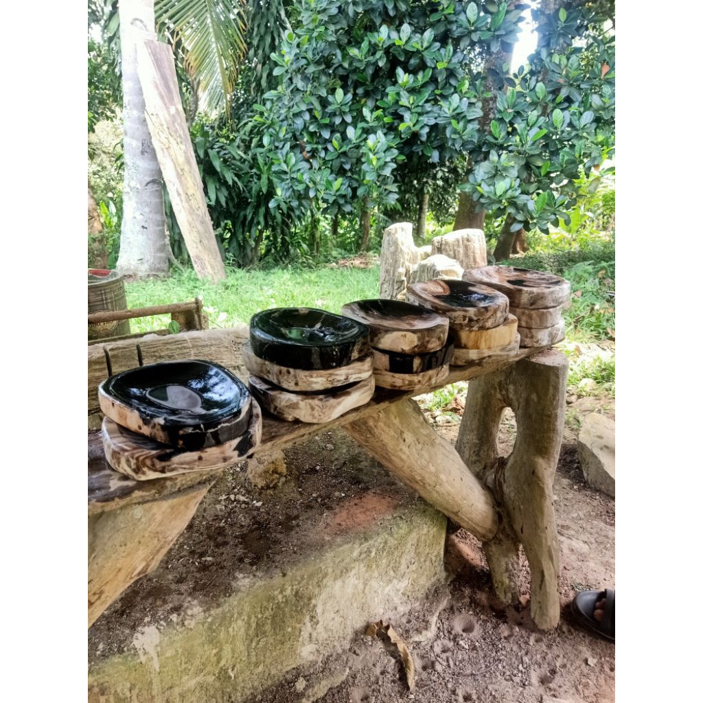 Asbak batu alam full poles