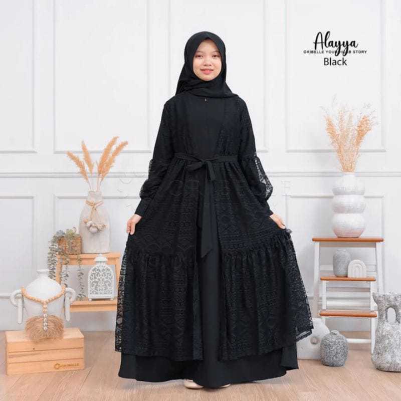 Gamis Anak AlIyya Gamis Muslim Anak Remaja Outer Bisa Di Lepas Free Bros Lebaran  Terbaru 2025-2026