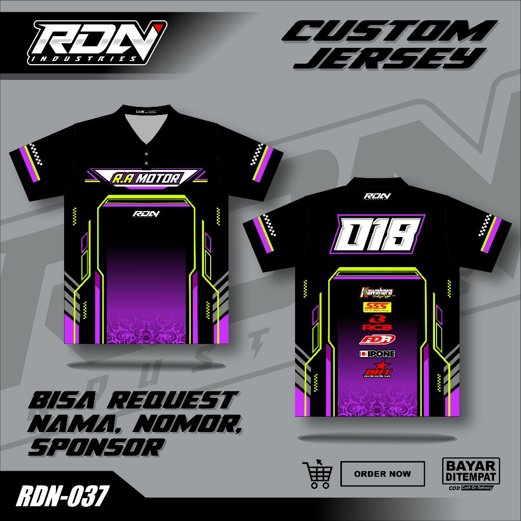 JERSEY RACING Jersey Custom Full Printing Jersey Balap Racing Bisa Custom Kaos Racing Team