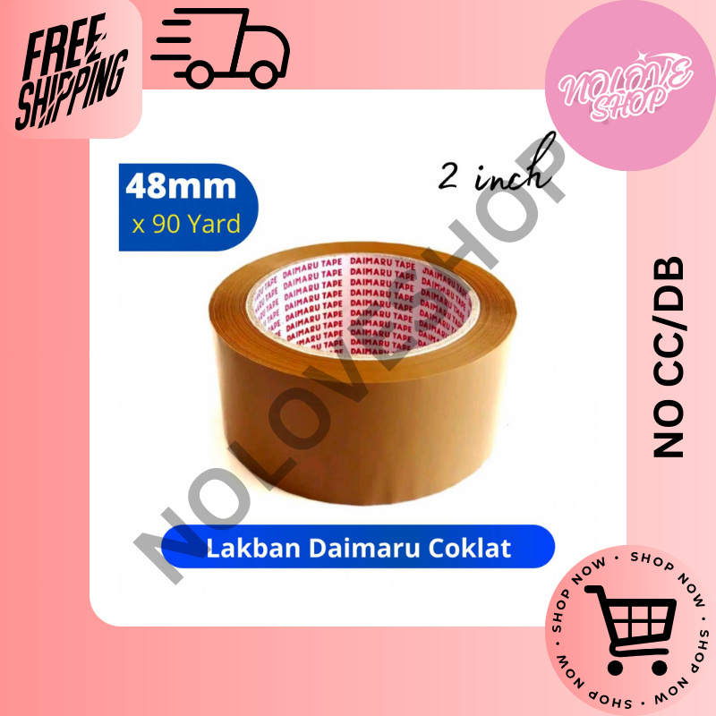 

Lakban Daimaru Coklat 48mm x 90Yard