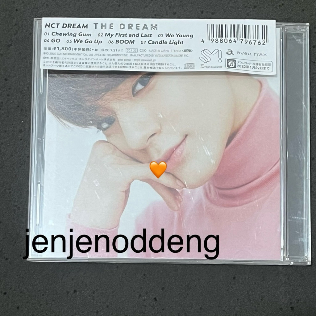 ALBUM NCT DREAM THE DREAM JAPAN JENO ver. (ALBUM ONLY) no pc
