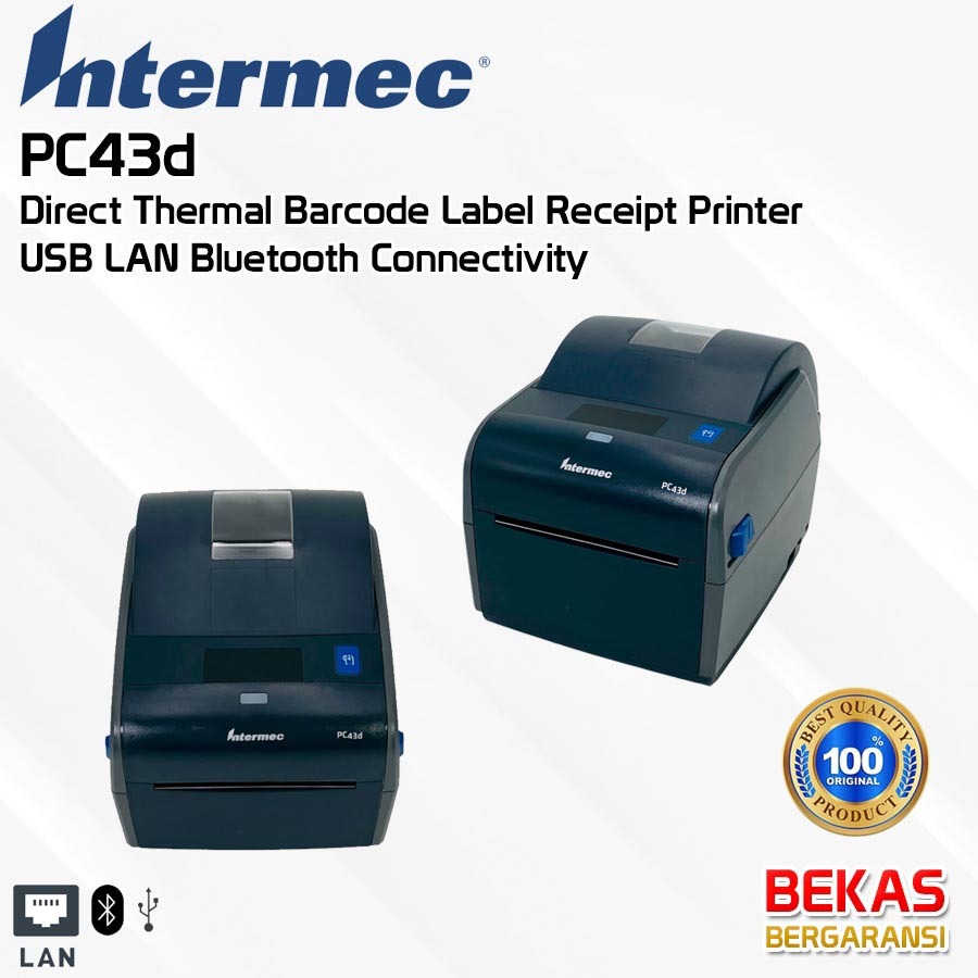 Printer Barcode Label Intermec PC43d Direct Thermal Barcode Label Receipt Printer USB & LAN Intermec
