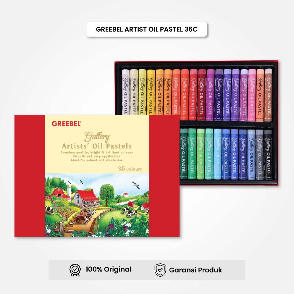 

KODE I96V Crayon Krayon 36 Warna Artist Oil Pastel 36 Warna Crayon Greebel