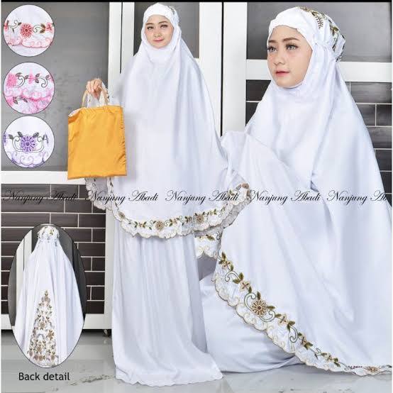 MUKENAH DEWASA BORDIR BY NANJUNG ABADI / MUKENAH KATUN BORDIR NAURA DEWASA