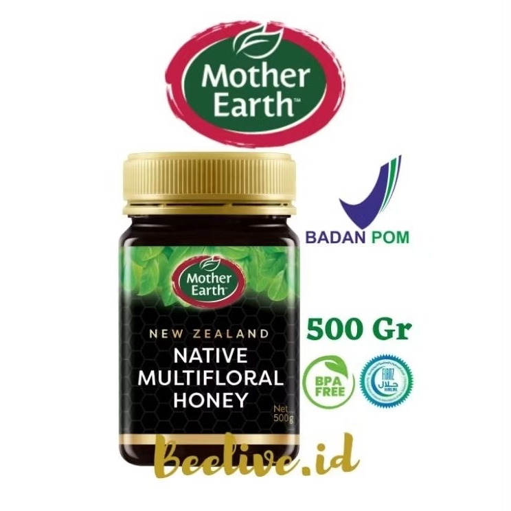 

Madu Mother Earth Native New Zealand Multifloral Honey 500 gr - Raw Honey