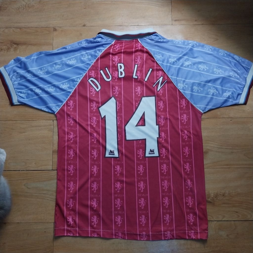 jersey bola multisport vintage dion dublin aston villa liga inggris