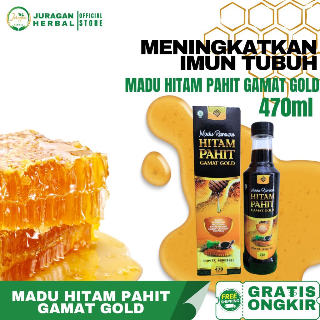 

MADU RAMUAN HITAM PAHIT GAMAT GOLD EL MADINAH | Madu Hitam Atasi Diabetes | Madu Hitam Herbal Diabetes | Juraganherbal5
