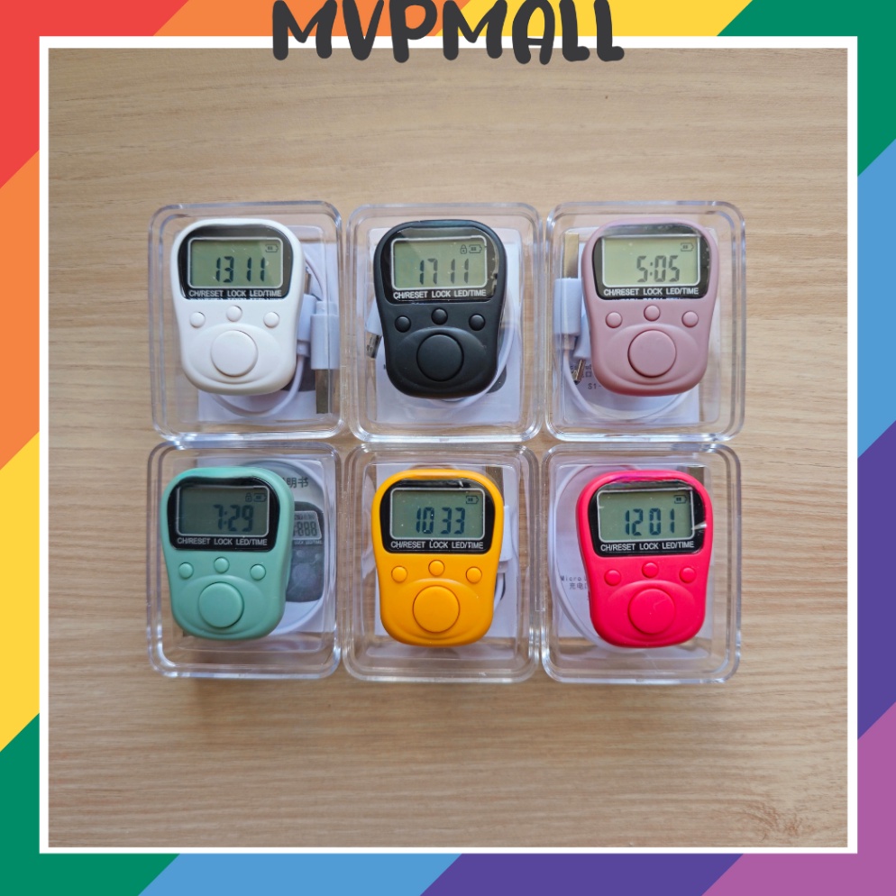 KODE V36H Tasbih Digital LED Tasbih Rechargeable Tally Zikir Digital Muslim