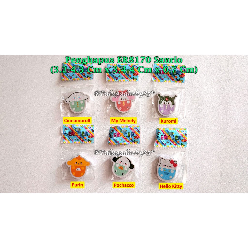 

(1 Biji) Penghapus San Rio / Penghapus Karakter / Penghapus Lucu / Penghapus SBSIMP ER8170 (1 Biji)