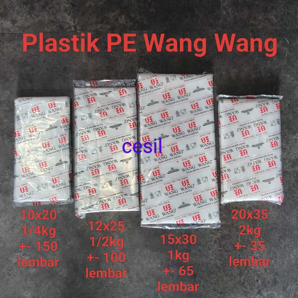 [ PE Wang Wang 1bks ] PE Wang wang / Plastik Santan / Plastik Tebal / Plastik sealer / Sealer