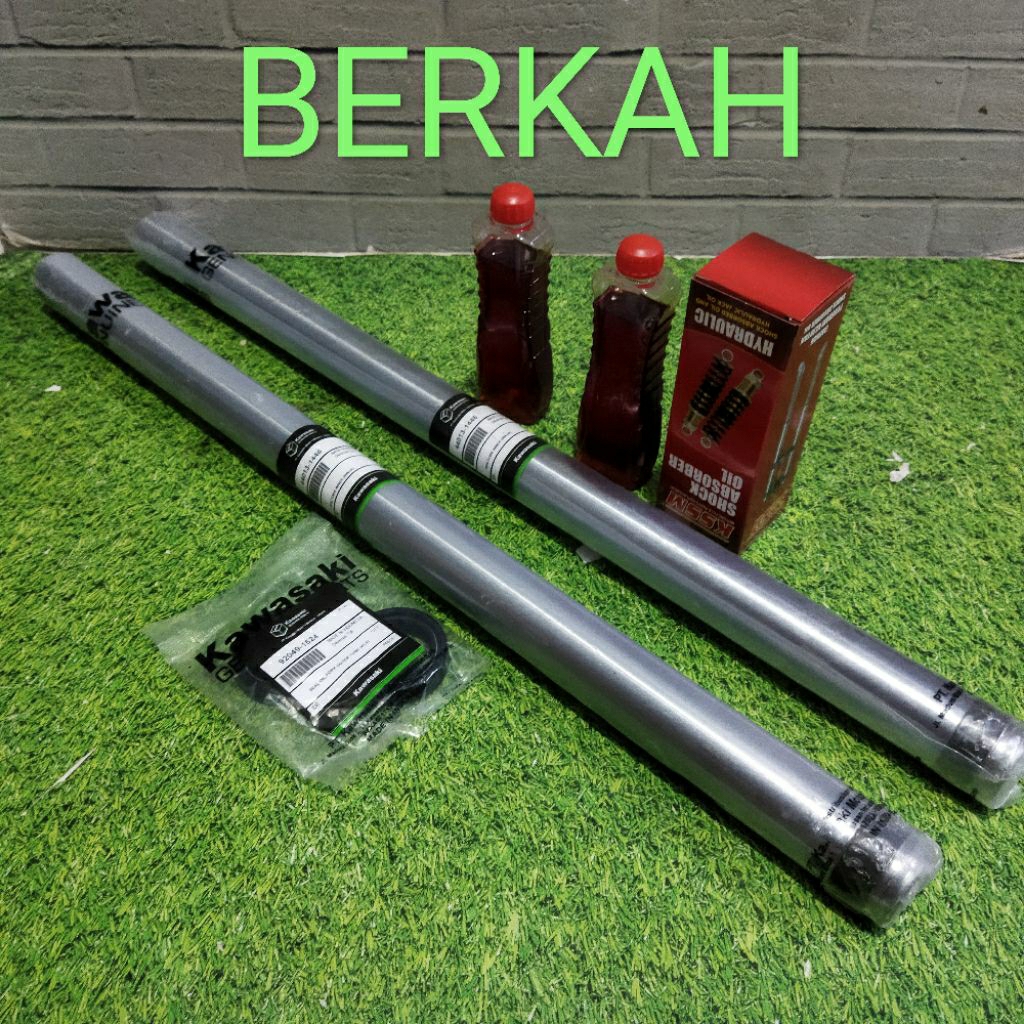 As shock depan + Oli sok Ninja R bonus sil sok 1set kiri kanan